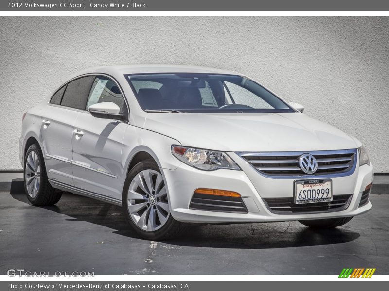 Candy White / Black 2012 Volkswagen CC Sport