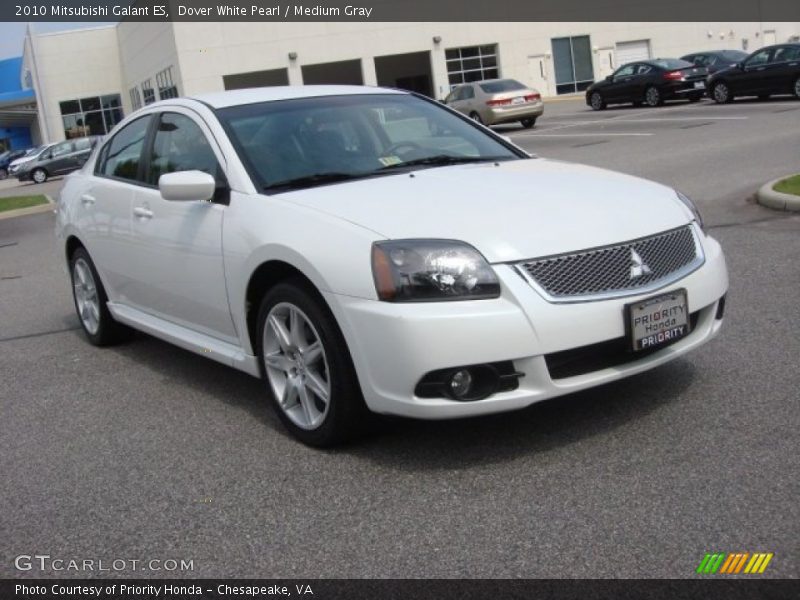Dover White Pearl / Medium Gray 2010 Mitsubishi Galant ES