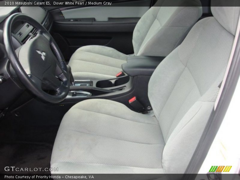 Dover White Pearl / Medium Gray 2010 Mitsubishi Galant ES