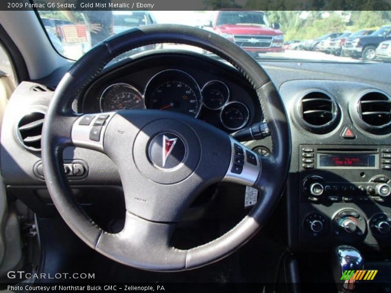 Gold Mist Metallic / Ebony 2009 Pontiac G6 Sedan
