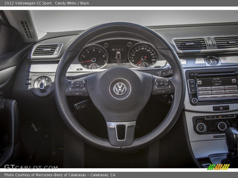 Candy White / Black 2012 Volkswagen CC Sport