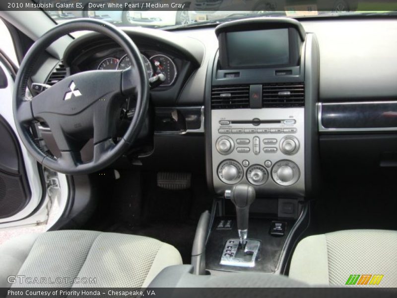 Dover White Pearl / Medium Gray 2010 Mitsubishi Galant ES