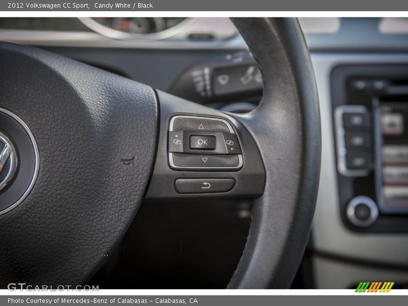 Candy White / Black 2012 Volkswagen CC Sport
