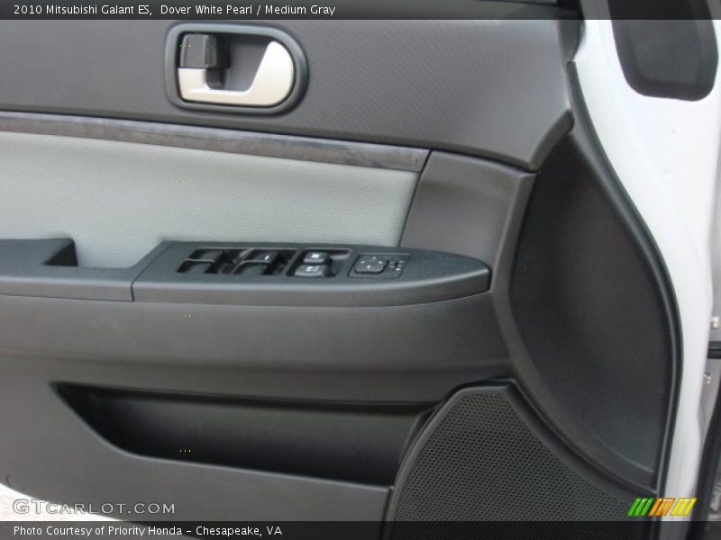 Dover White Pearl / Medium Gray 2010 Mitsubishi Galant ES