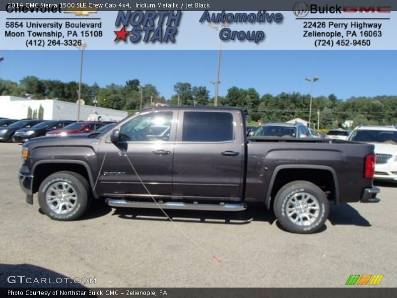 Iridium Metallic / Jet Black 2014 GMC Sierra 1500 SLE Crew Cab 4x4