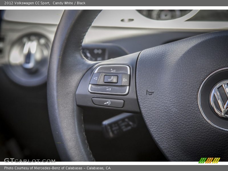 Candy White / Black 2012 Volkswagen CC Sport