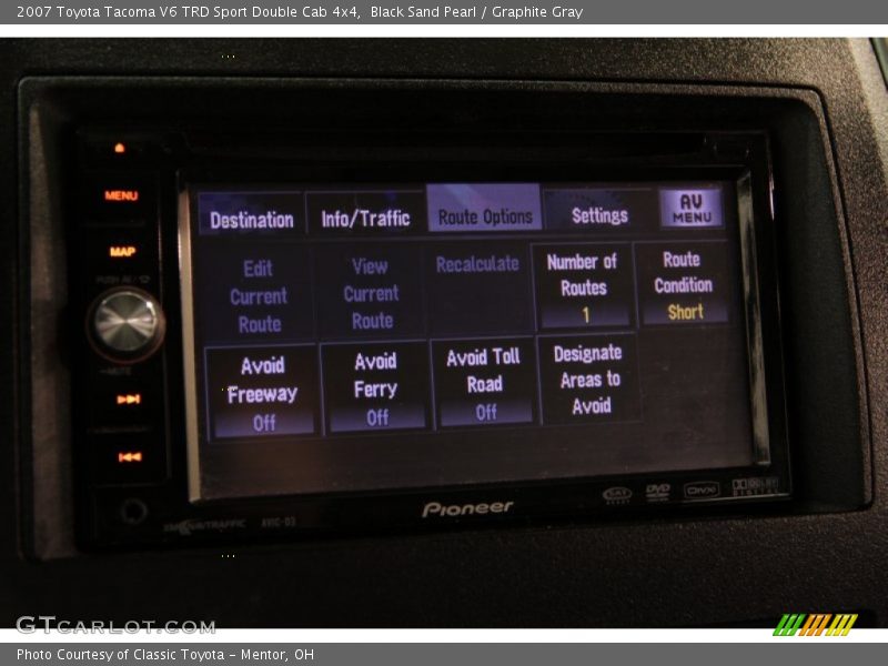 Black Sand Pearl / Graphite Gray 2007 Toyota Tacoma V6 TRD Sport Double Cab 4x4