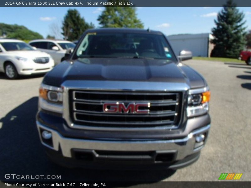 Iridium Metallic / Jet Black 2014 GMC Sierra 1500 SLE Crew Cab 4x4