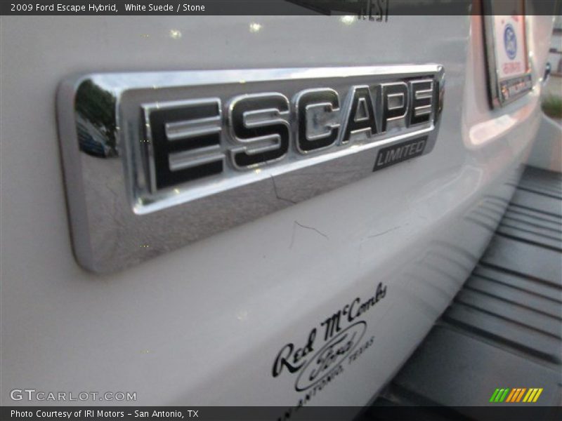 White Suede / Stone 2009 Ford Escape Hybrid