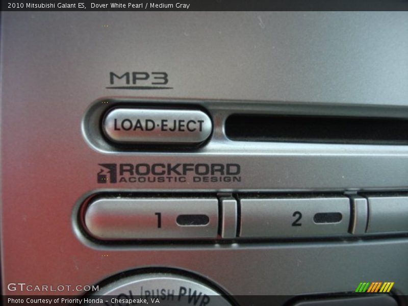Dover White Pearl / Medium Gray 2010 Mitsubishi Galant ES