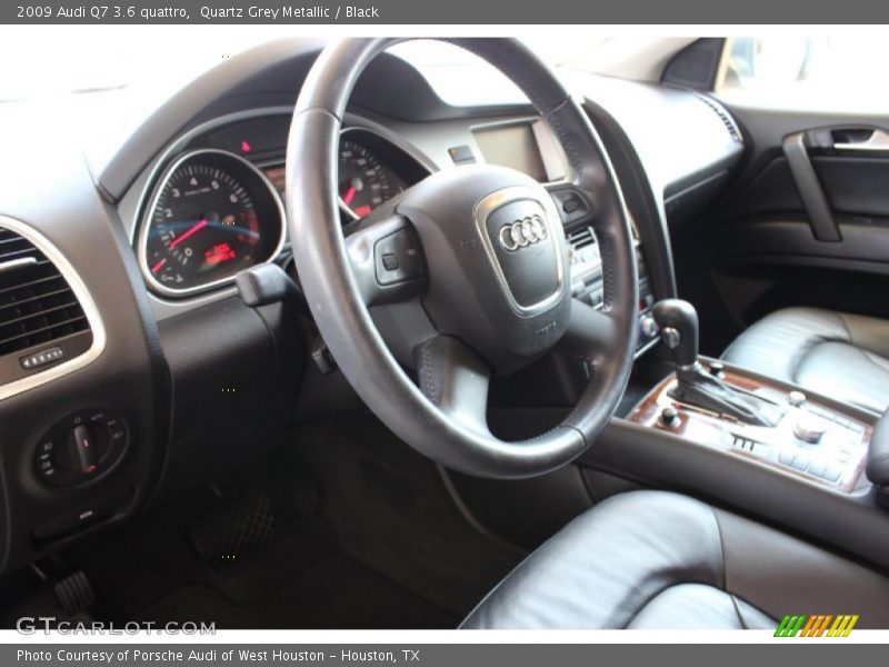 Quartz Grey Metallic / Black 2009 Audi Q7 3.6 quattro