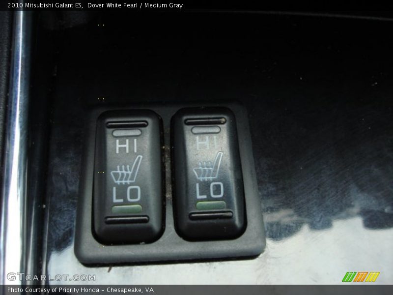 Dover White Pearl / Medium Gray 2010 Mitsubishi Galant ES