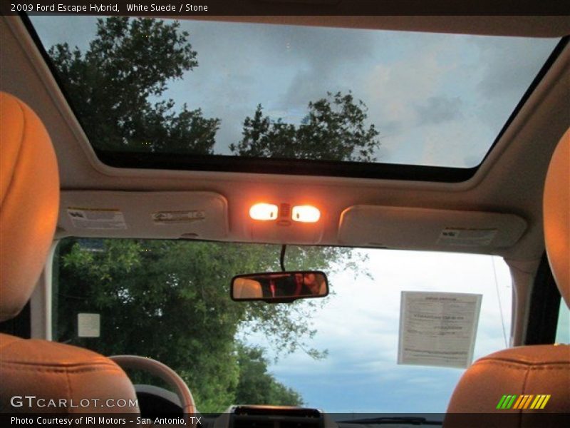White Suede / Stone 2009 Ford Escape Hybrid