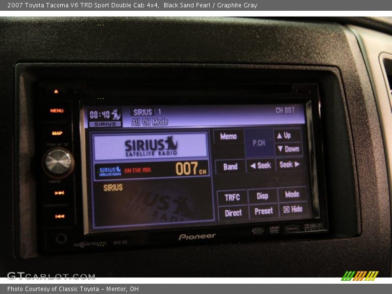 Black Sand Pearl / Graphite Gray 2007 Toyota Tacoma V6 TRD Sport Double Cab 4x4