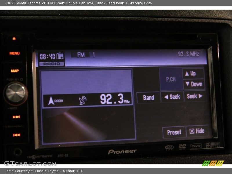 Black Sand Pearl / Graphite Gray 2007 Toyota Tacoma V6 TRD Sport Double Cab 4x4