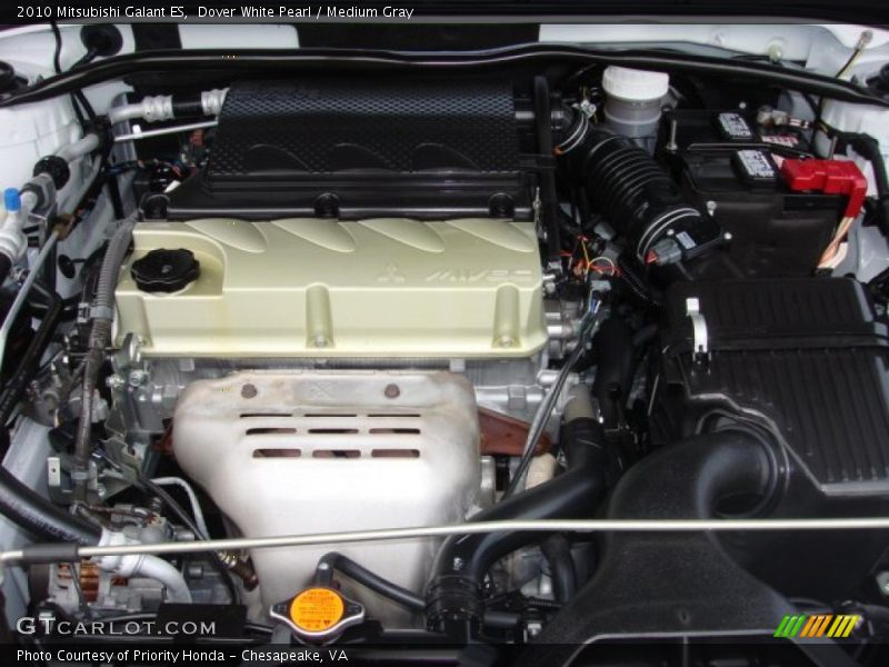 Dover White Pearl / Medium Gray 2010 Mitsubishi Galant ES