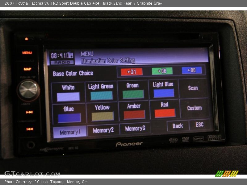 Black Sand Pearl / Graphite Gray 2007 Toyota Tacoma V6 TRD Sport Double Cab 4x4