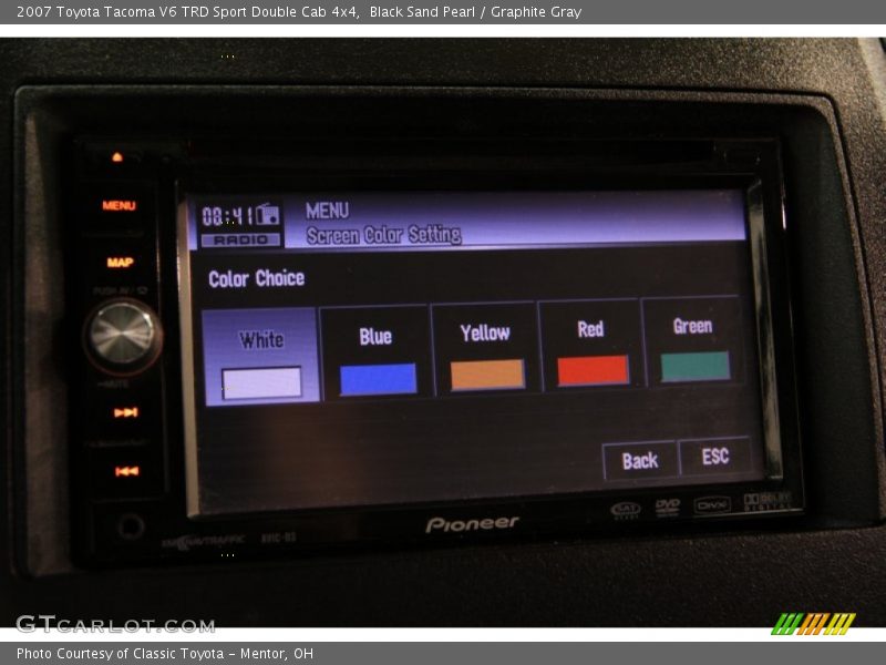 Black Sand Pearl / Graphite Gray 2007 Toyota Tacoma V6 TRD Sport Double Cab 4x4