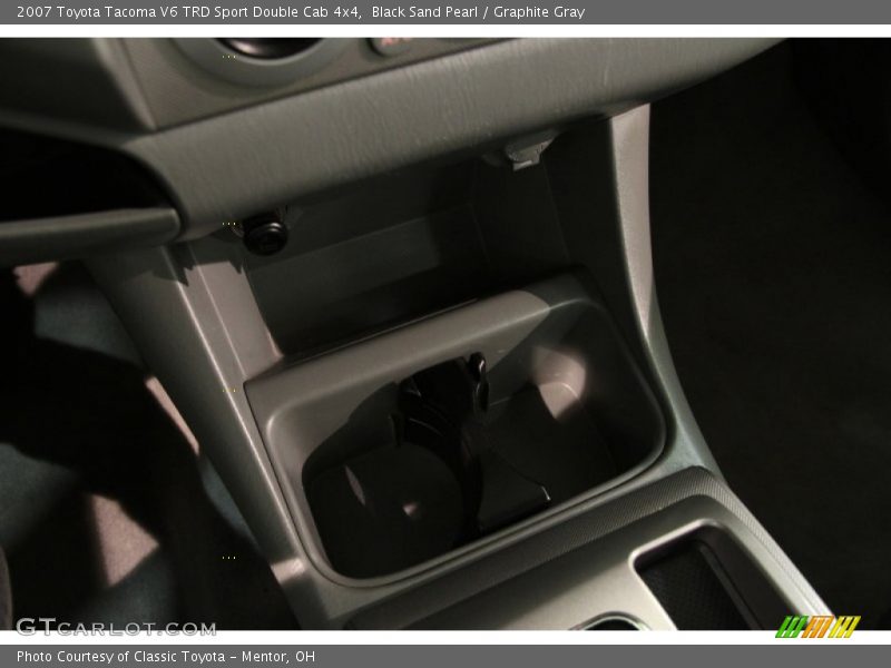 Black Sand Pearl / Graphite Gray 2007 Toyota Tacoma V6 TRD Sport Double Cab 4x4