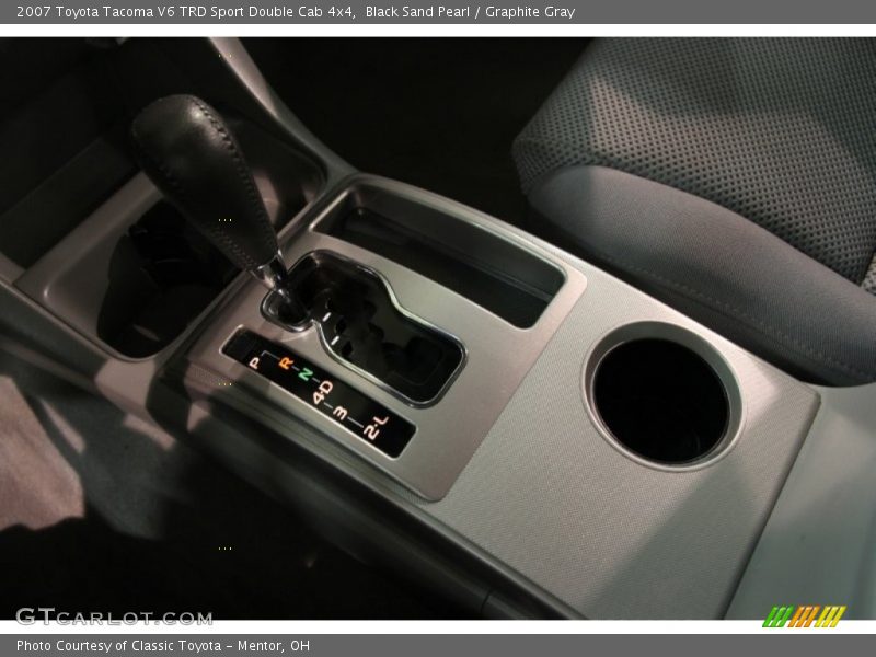 Black Sand Pearl / Graphite Gray 2007 Toyota Tacoma V6 TRD Sport Double Cab 4x4
