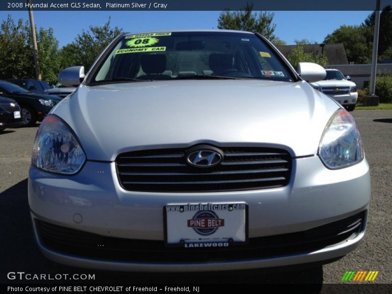 Platinum Silver / Gray 2008 Hyundai Accent GLS Sedan