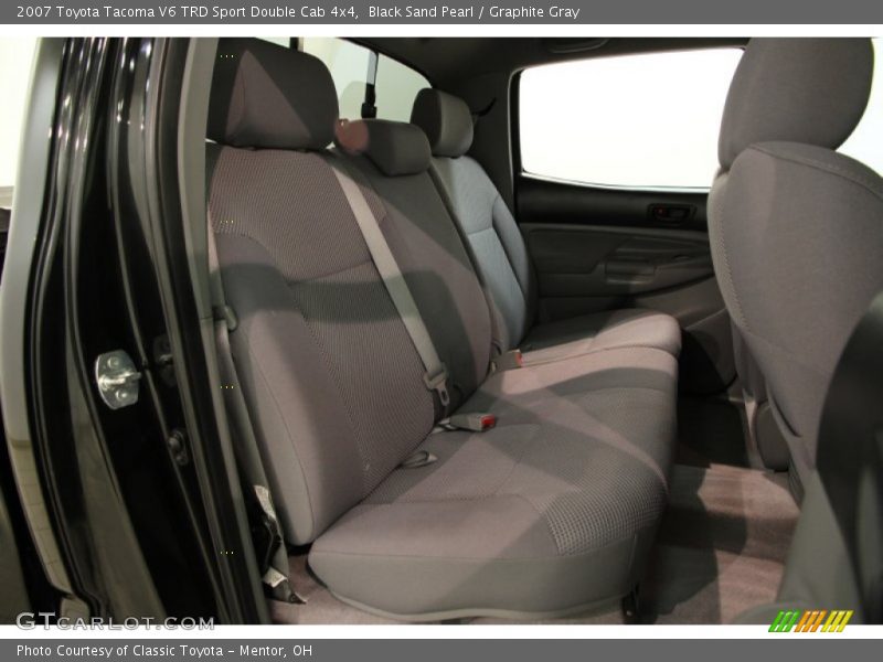 Black Sand Pearl / Graphite Gray 2007 Toyota Tacoma V6 TRD Sport Double Cab 4x4