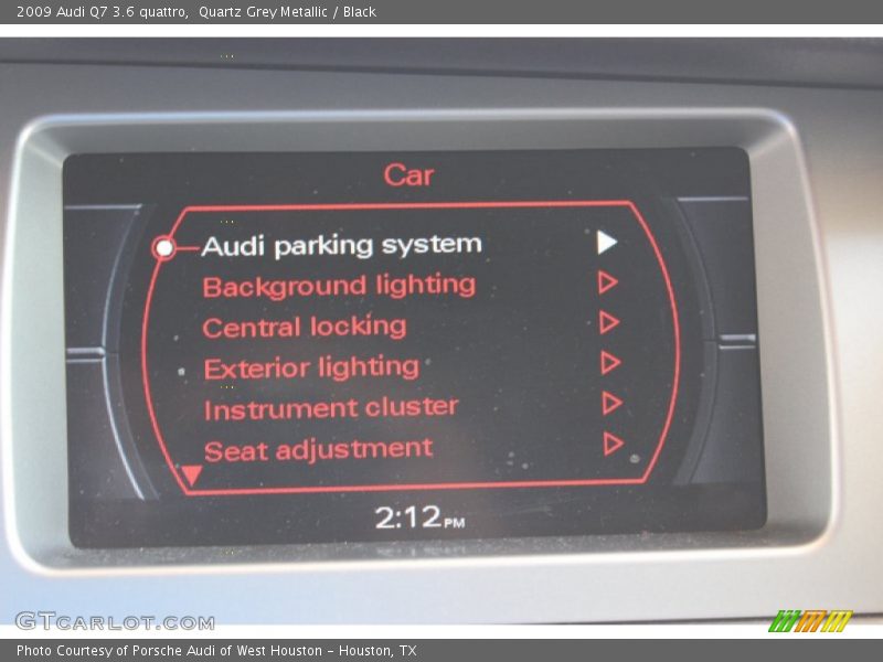 Quartz Grey Metallic / Black 2009 Audi Q7 3.6 quattro