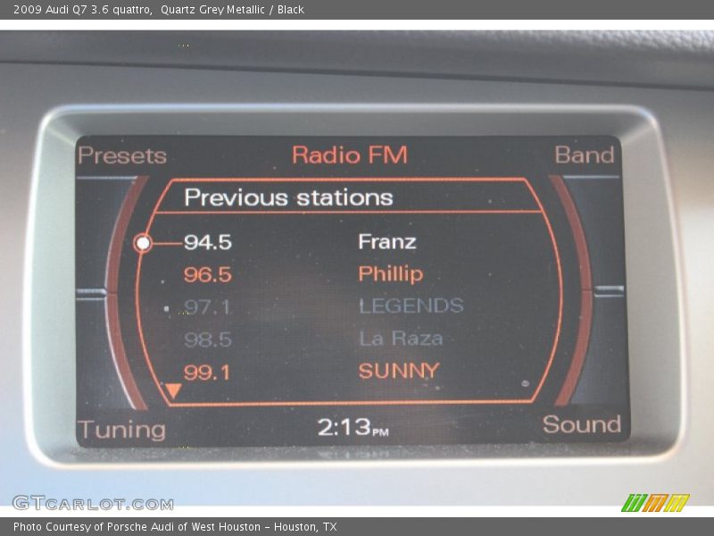 Quartz Grey Metallic / Black 2009 Audi Q7 3.6 quattro