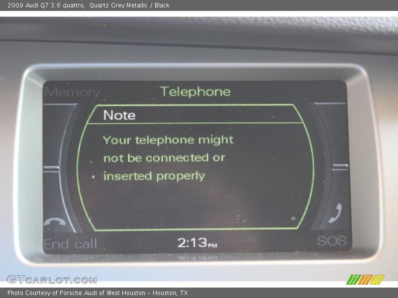 Quartz Grey Metallic / Black 2009 Audi Q7 3.6 quattro