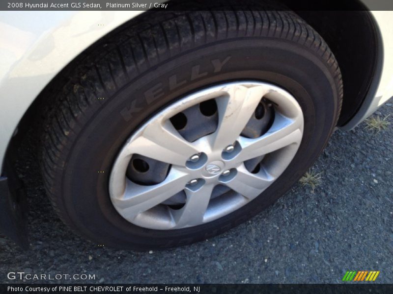 Platinum Silver / Gray 2008 Hyundai Accent GLS Sedan
