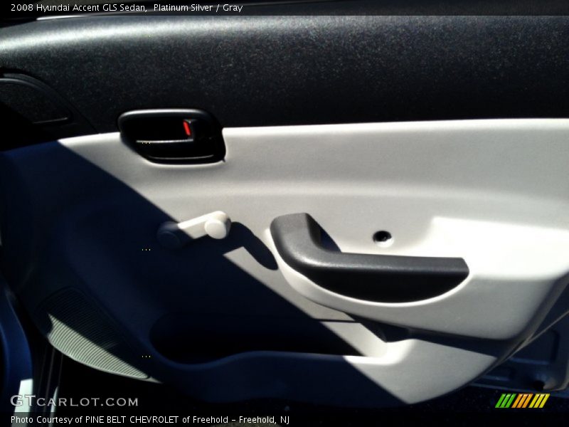 Platinum Silver / Gray 2008 Hyundai Accent GLS Sedan