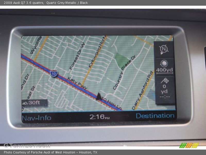 Quartz Grey Metallic / Black 2009 Audi Q7 3.6 quattro
