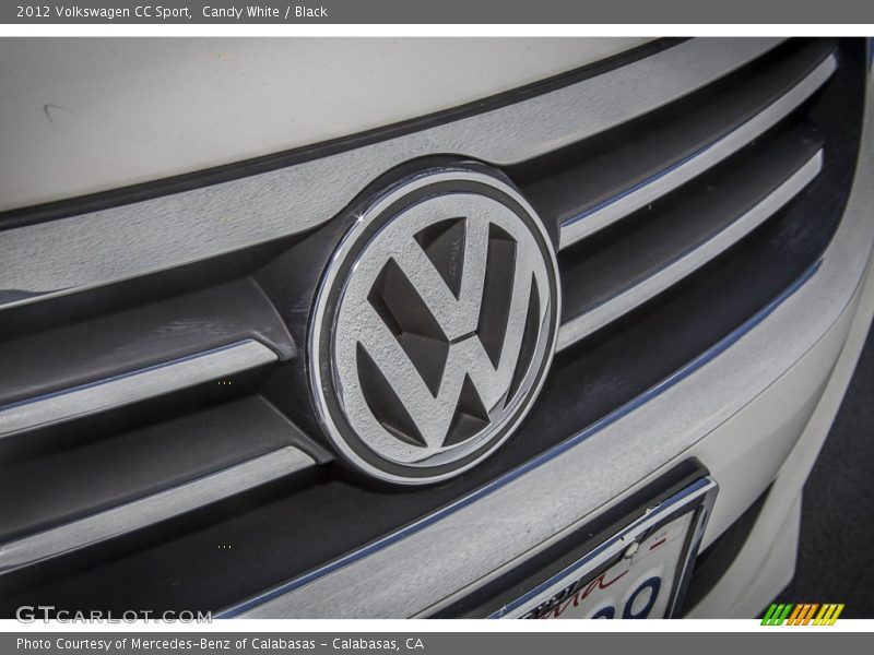 Candy White / Black 2012 Volkswagen CC Sport