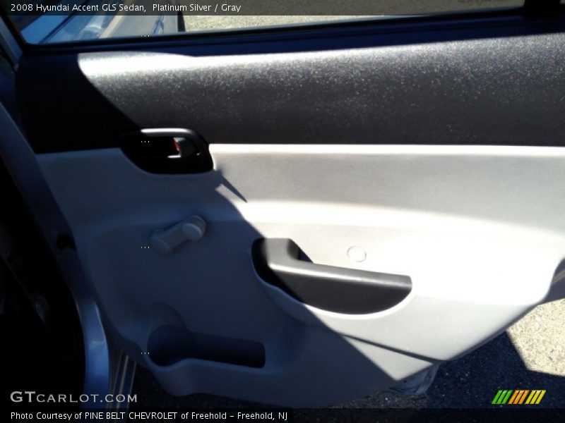 Platinum Silver / Gray 2008 Hyundai Accent GLS Sedan