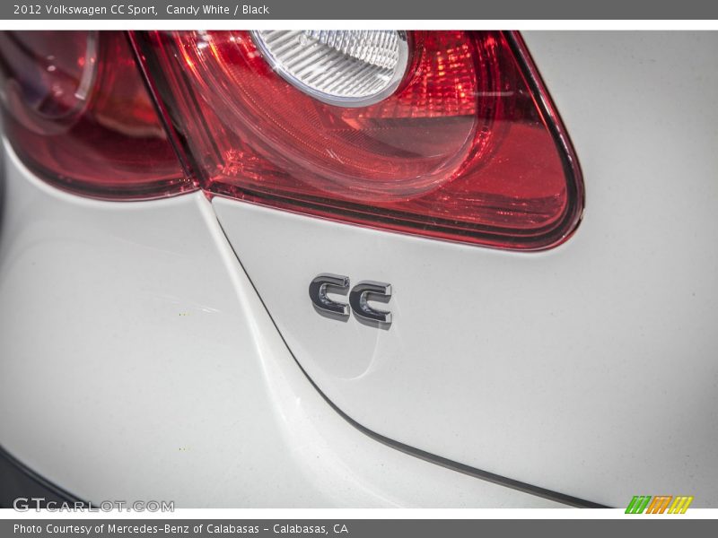 Candy White / Black 2012 Volkswagen CC Sport