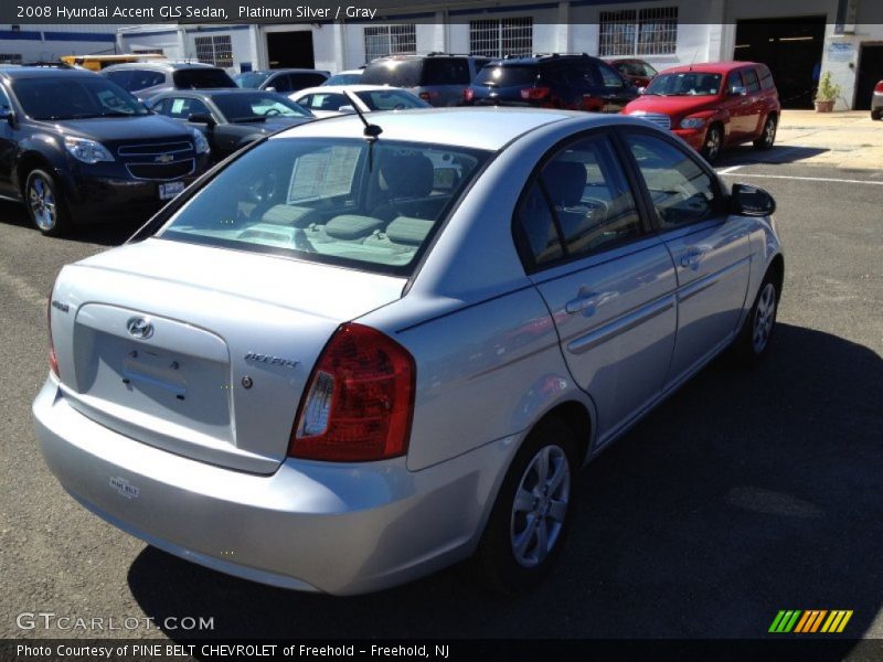 Platinum Silver / Gray 2008 Hyundai Accent GLS Sedan