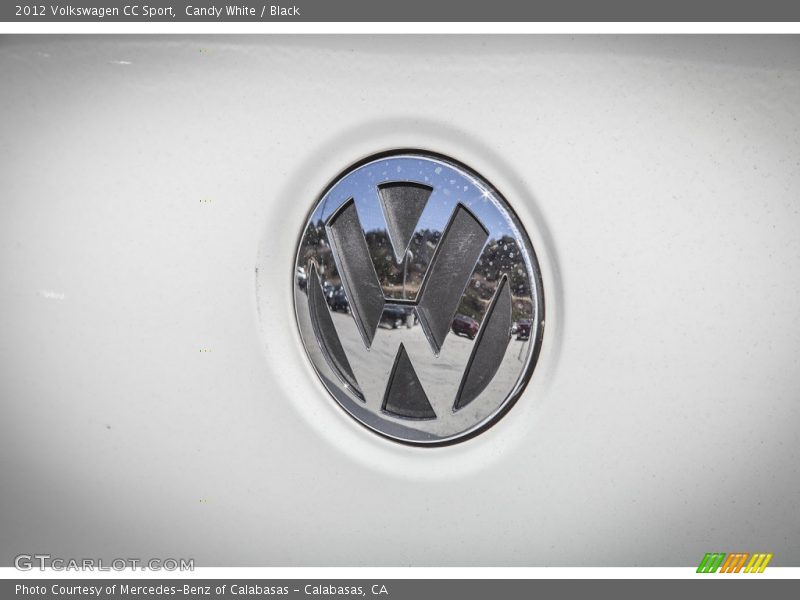 Candy White / Black 2012 Volkswagen CC Sport