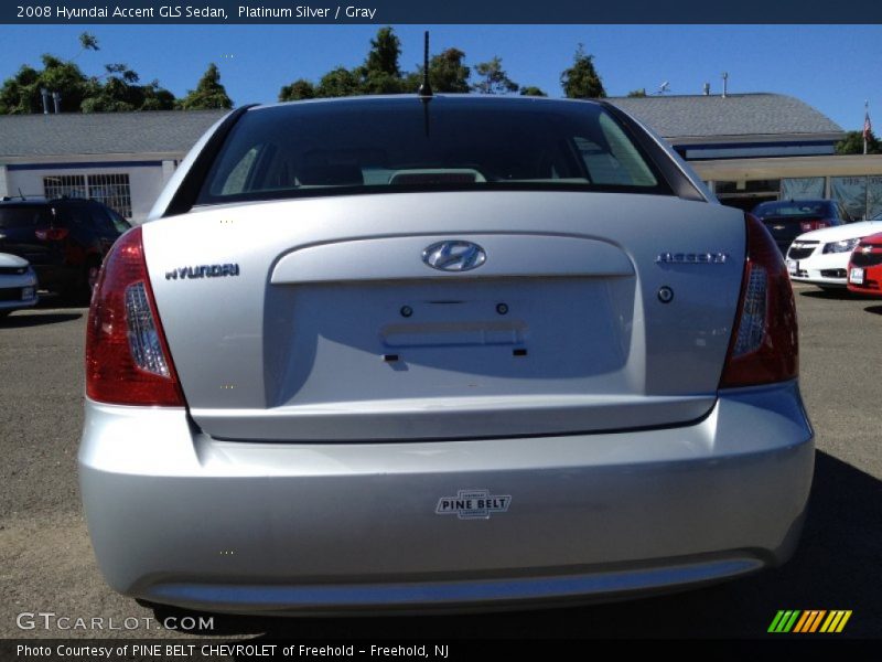 Platinum Silver / Gray 2008 Hyundai Accent GLS Sedan