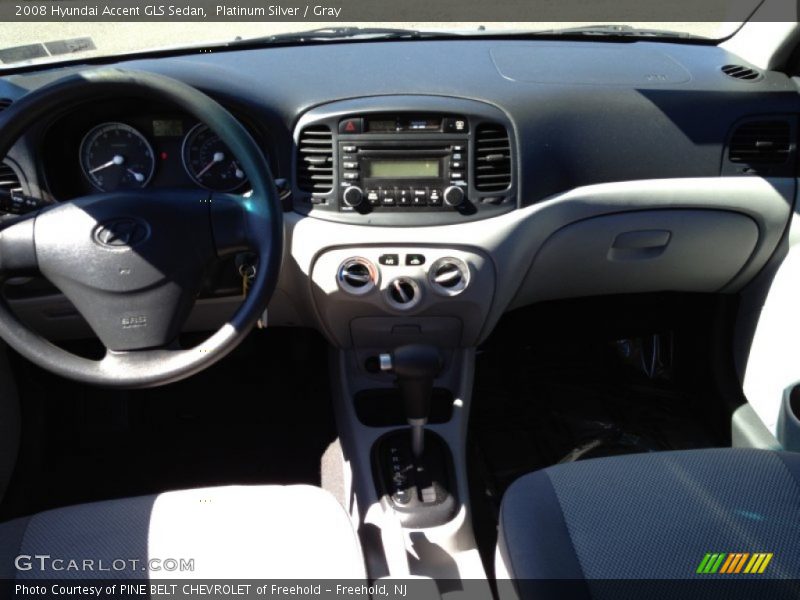 Platinum Silver / Gray 2008 Hyundai Accent GLS Sedan