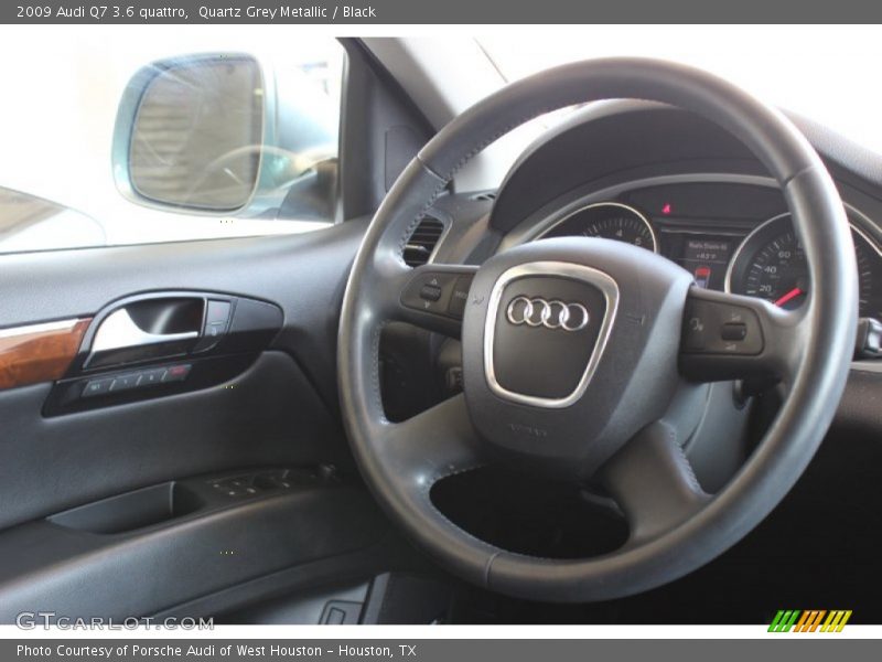 Quartz Grey Metallic / Black 2009 Audi Q7 3.6 quattro