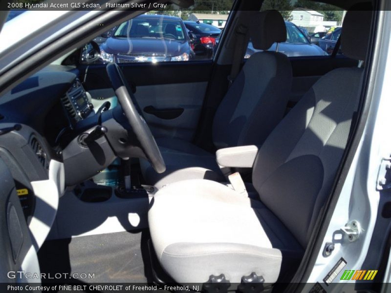Platinum Silver / Gray 2008 Hyundai Accent GLS Sedan