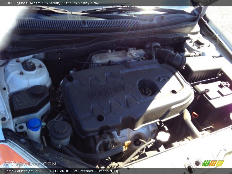 Platinum Silver / Gray 2008 Hyundai Accent GLS Sedan