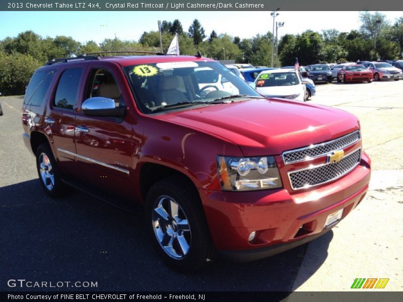 Crystal Red Tintcoat / Light Cashmere/Dark Cashmere 2013 Chevrolet Tahoe LTZ 4x4