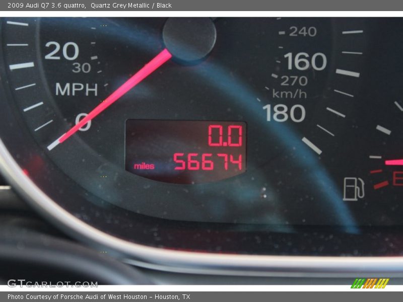Quartz Grey Metallic / Black 2009 Audi Q7 3.6 quattro