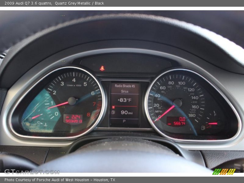 Quartz Grey Metallic / Black 2009 Audi Q7 3.6 quattro