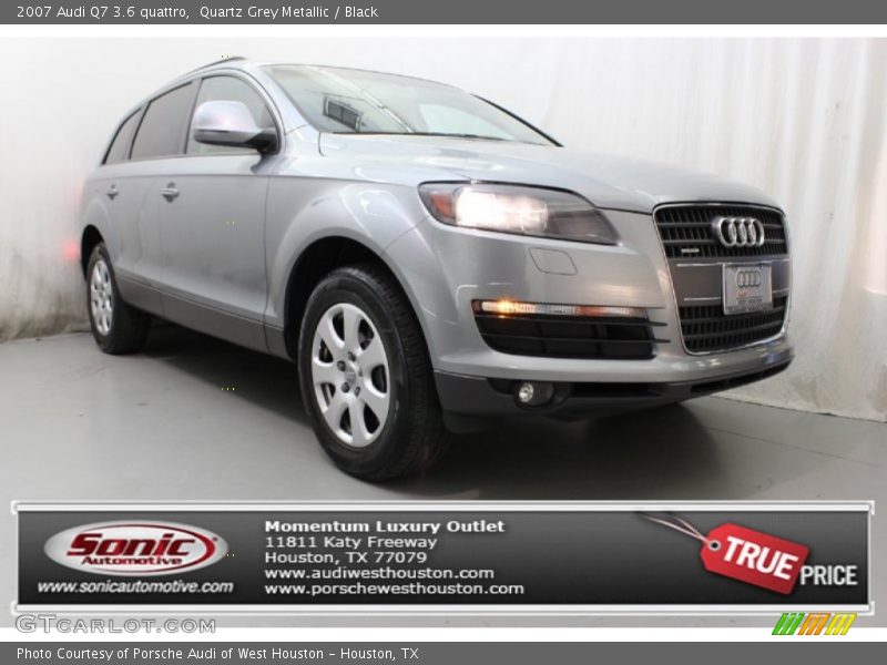 Quartz Grey Metallic / Black 2007 Audi Q7 3.6 quattro