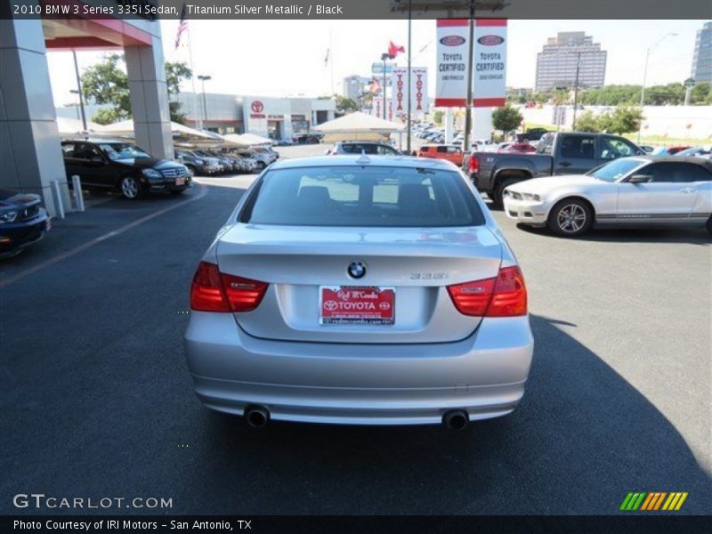 Titanium Silver Metallic / Black 2010 BMW 3 Series 335i Sedan