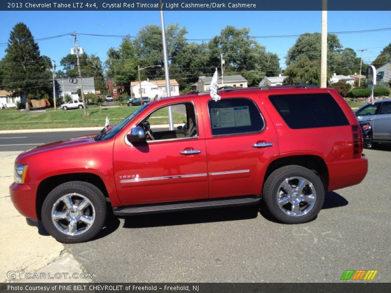 Crystal Red Tintcoat / Light Cashmere/Dark Cashmere 2013 Chevrolet Tahoe LTZ 4x4