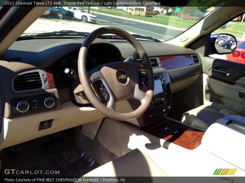 Crystal Red Tintcoat / Light Cashmere/Dark Cashmere 2013 Chevrolet Tahoe LTZ 4x4