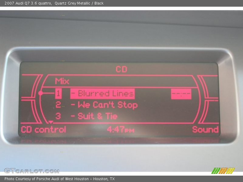 Quartz Grey Metallic / Black 2007 Audi Q7 3.6 quattro